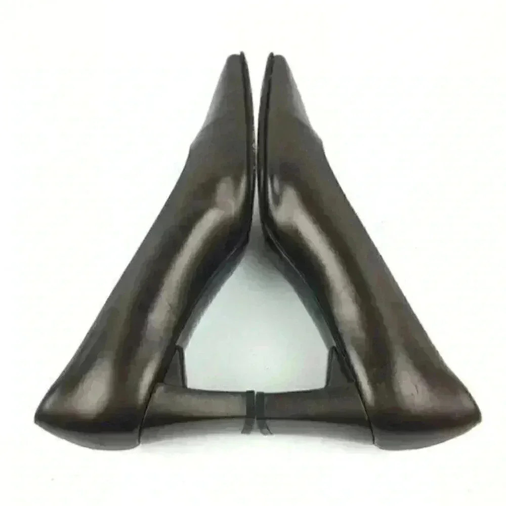 stuart weitzman Heels size 7 AAA Bronze Leather - Picture 3 of 8